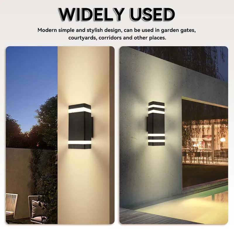 Stylish Waterproof Outdoor Wall Light