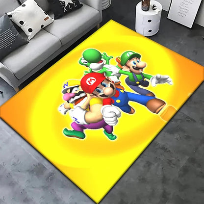 Super Mario HD Printed Area Rug