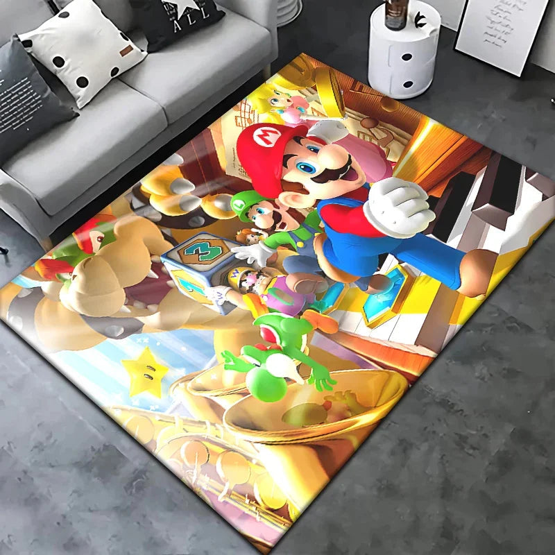 Super Mario HD Printed Area Rug