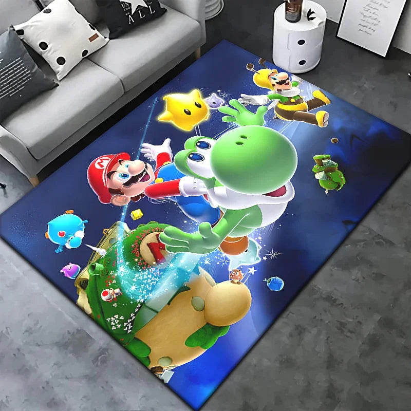 Super Mario HD Printed Area Rug