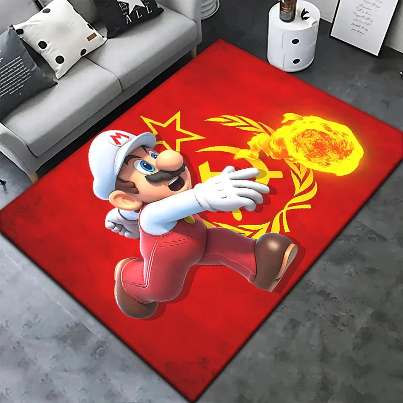 Super Mario HD Printed Area Rug