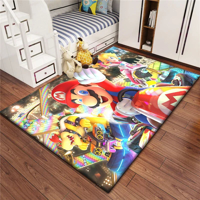 Super Mario HD Printed Area Rug