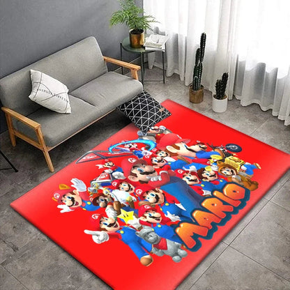 Super Mario HD Printed Area Rug