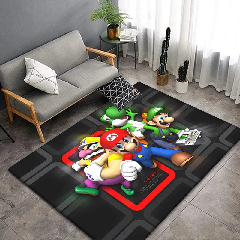 Super Mario HD Printed Area Rug