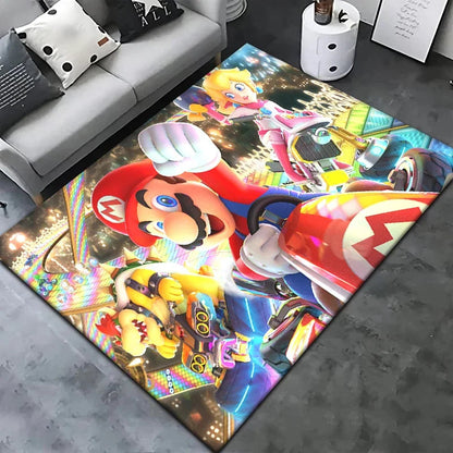 Super Mario HD Printed Area Rug