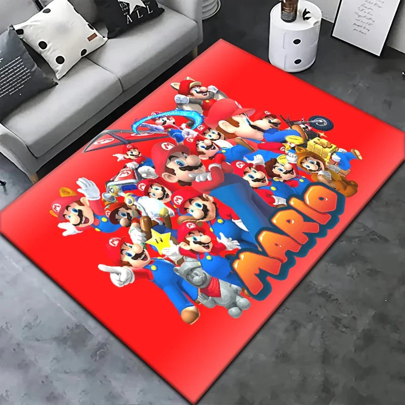 Super Mario HD Printed Area Rug