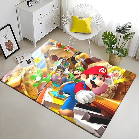 Super Mario HD Printed Area Rug