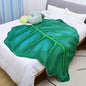 Super Soft Green Leaf Blanket