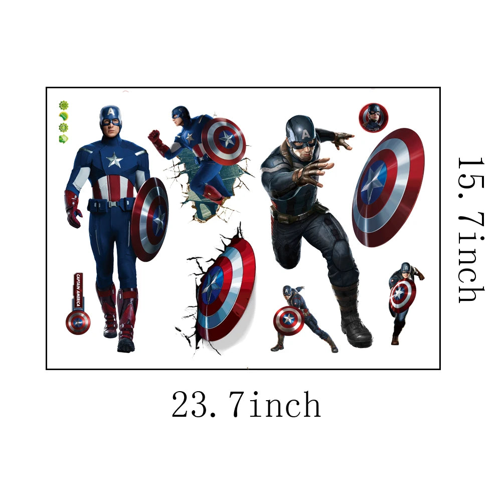 Superhero Wall Stickers for Kids