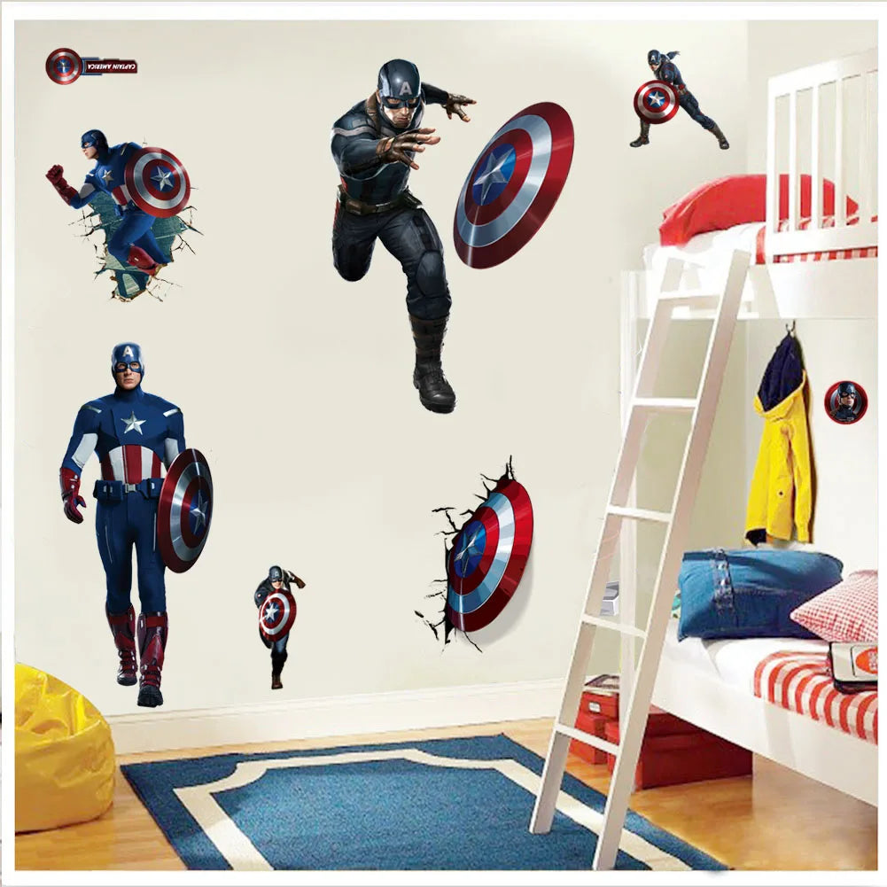 Superhero Wall Stickers for Kids