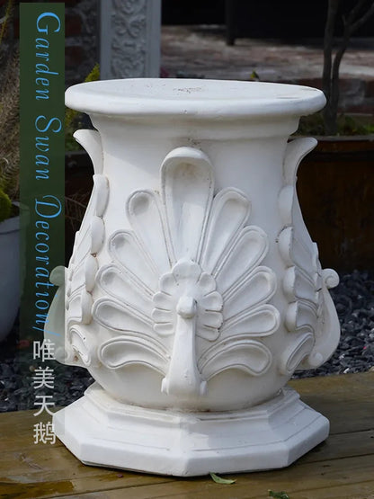 Swan Resin Flower Pot Decoration