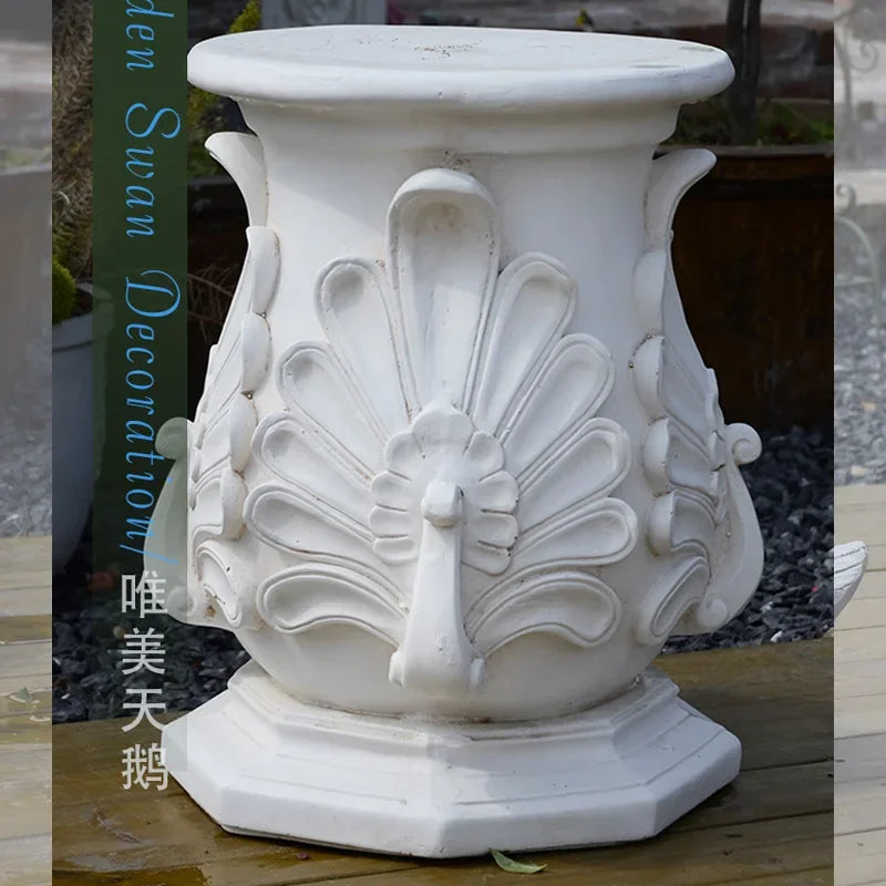 Swan Resin Flower Pot Decoration