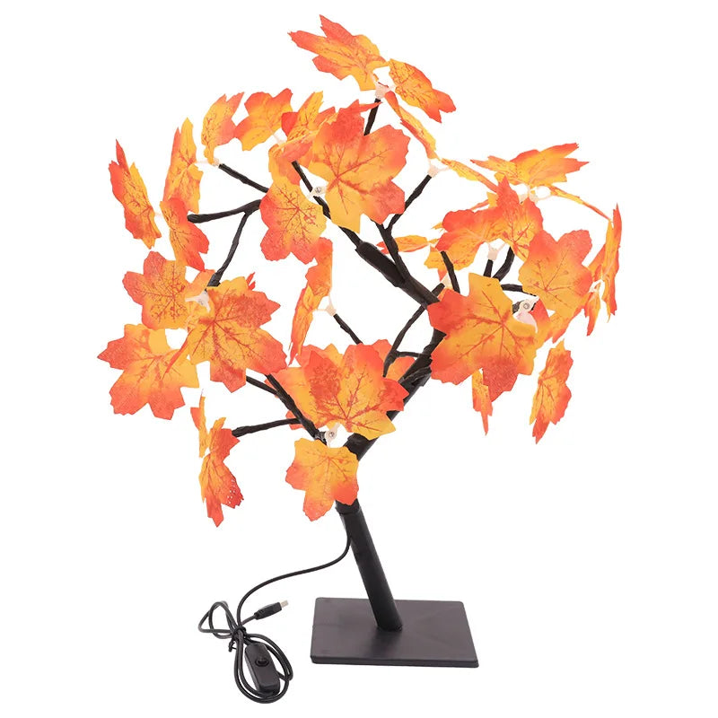 TIKLEE Pink Rose Flower Tree Lamp