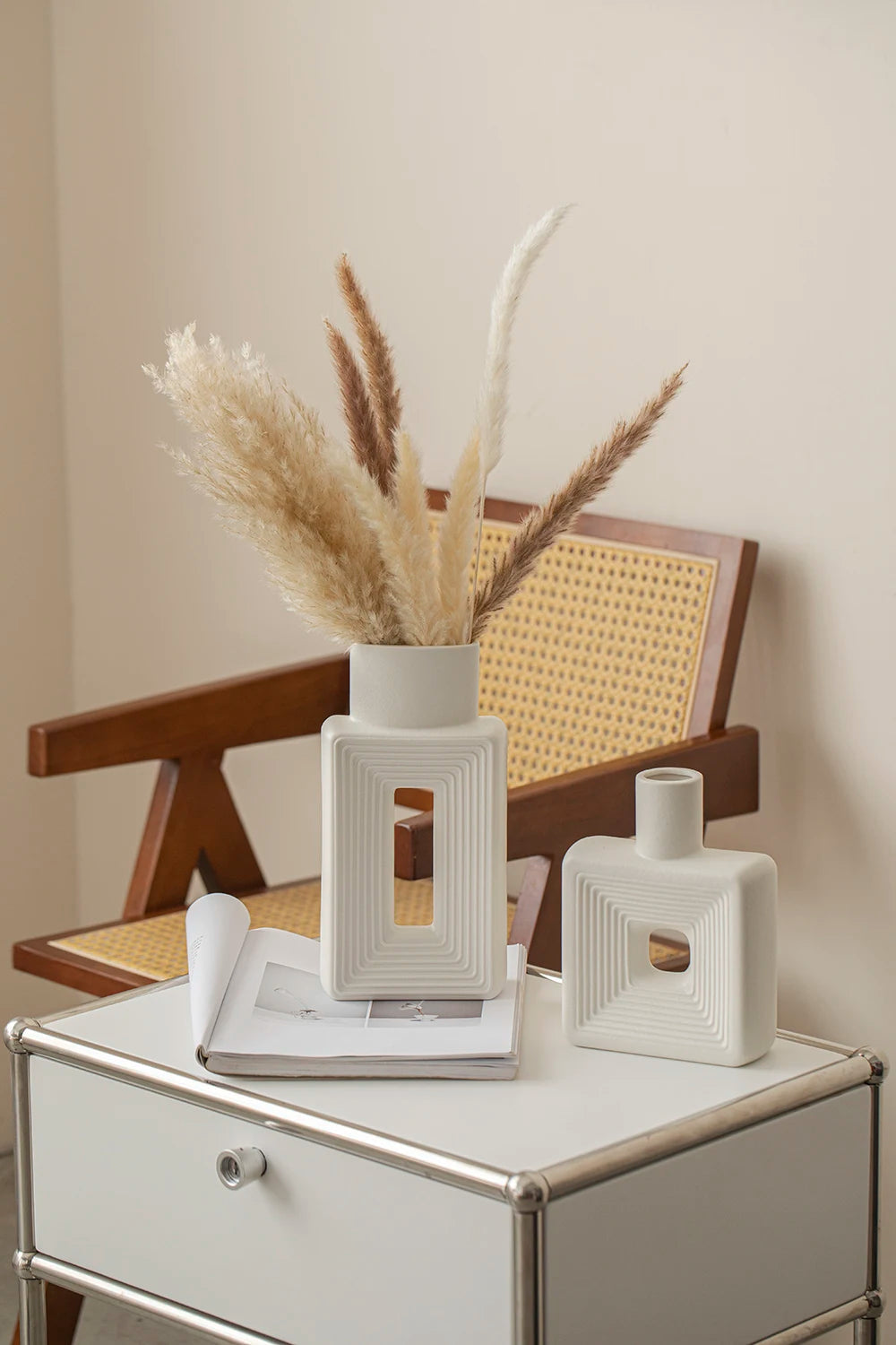 TINCTOTNIC Rustic Minimalist Square Vase