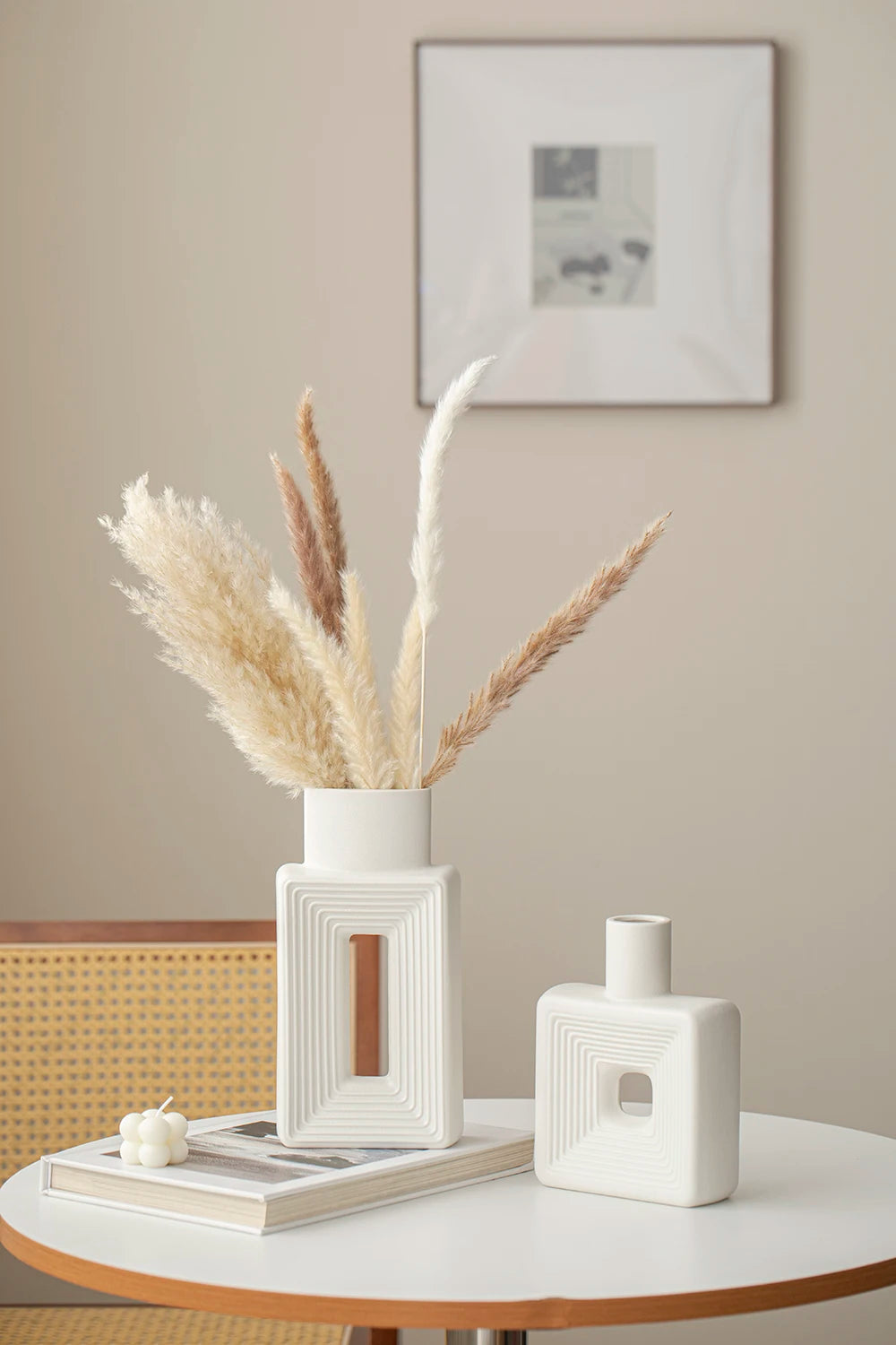 TINCTOTNIC Rustic Minimalist Square Vase