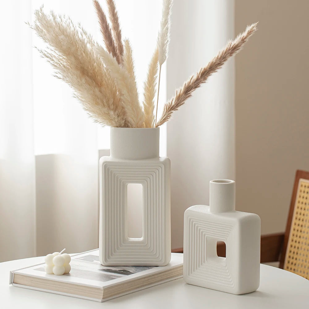 TINCTOTNIC Rustic Minimalist Square Vase