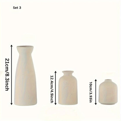 TINCTOTNIC Set of 3 Ceramic Vases