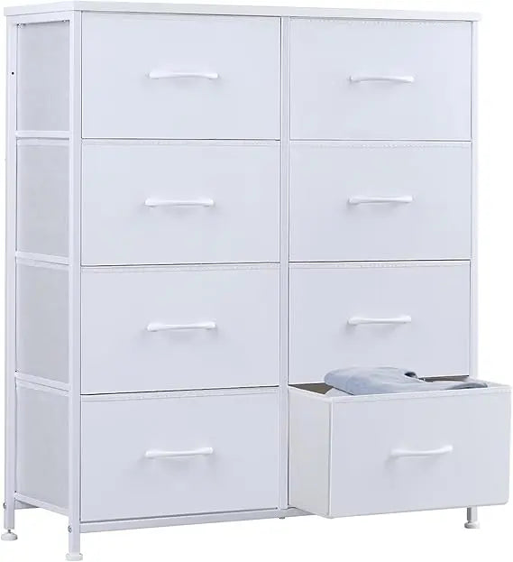 Tall Fabric Storage Dresser - 8 Drawers