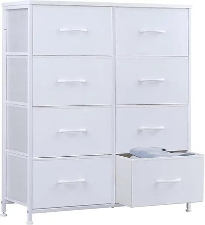 Tall Fabric Storage Dresser - 8 Drawers