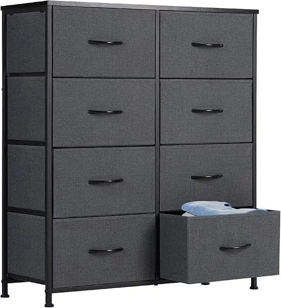 Tall Fabric Storage Dresser - 8 Drawers