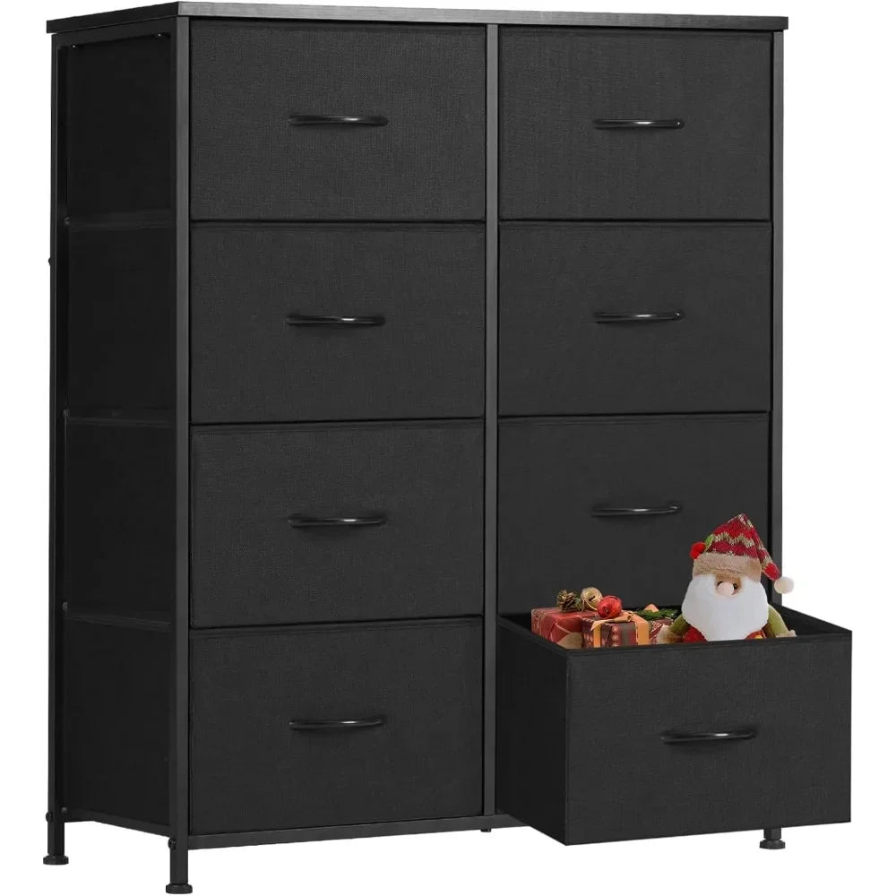 Tall Fabric Storage Dresser - 8 Drawers