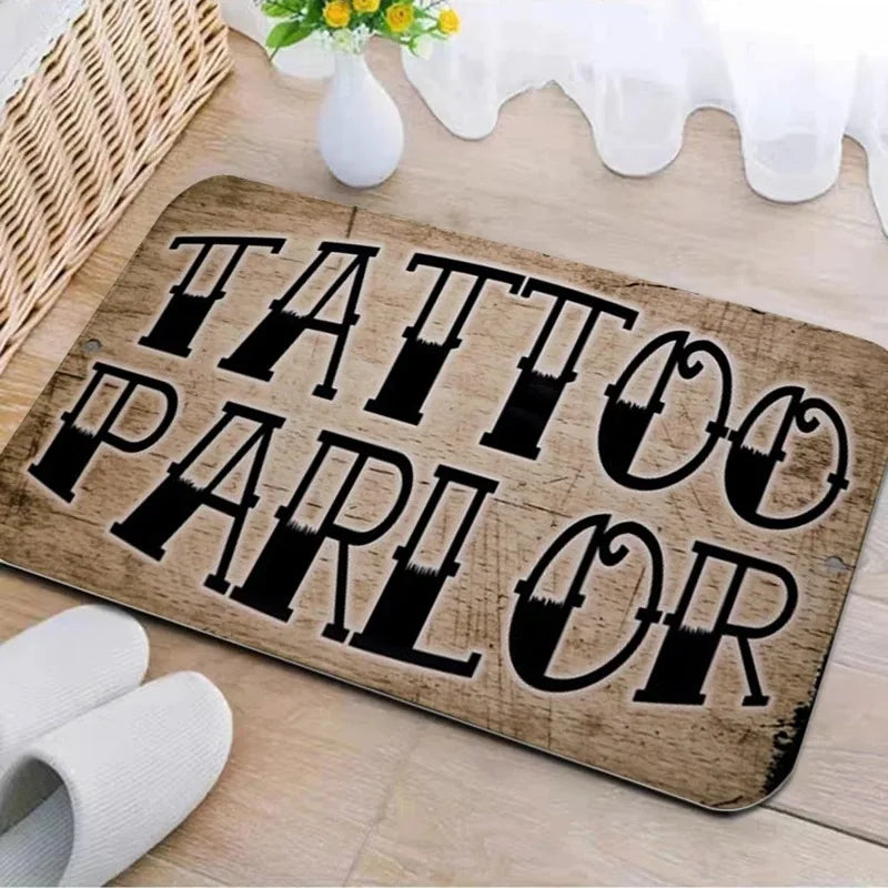 Tattoo Shop Non-Slip Welcome Mat