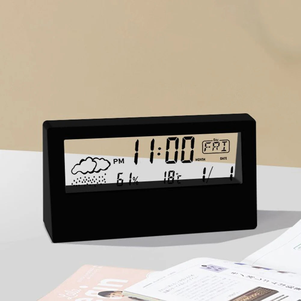 Thermo-Hygrometer Clock for Home Decor