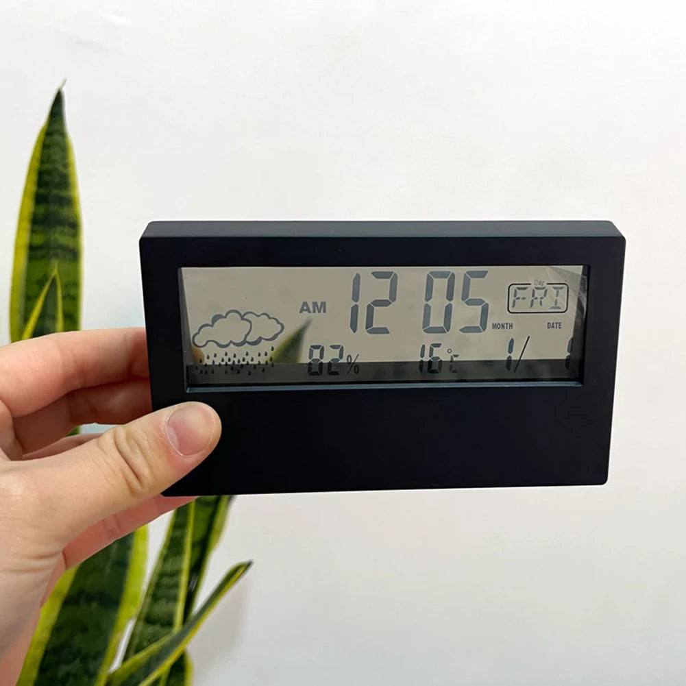 Thermo-Hygrometer Clock for Home Decor