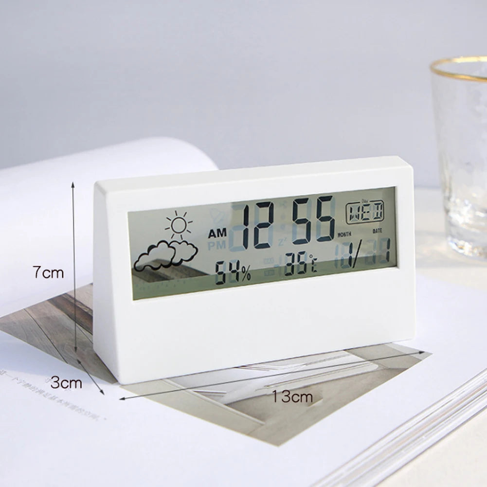 Thermo-Hygrometer Clock for Home Decor