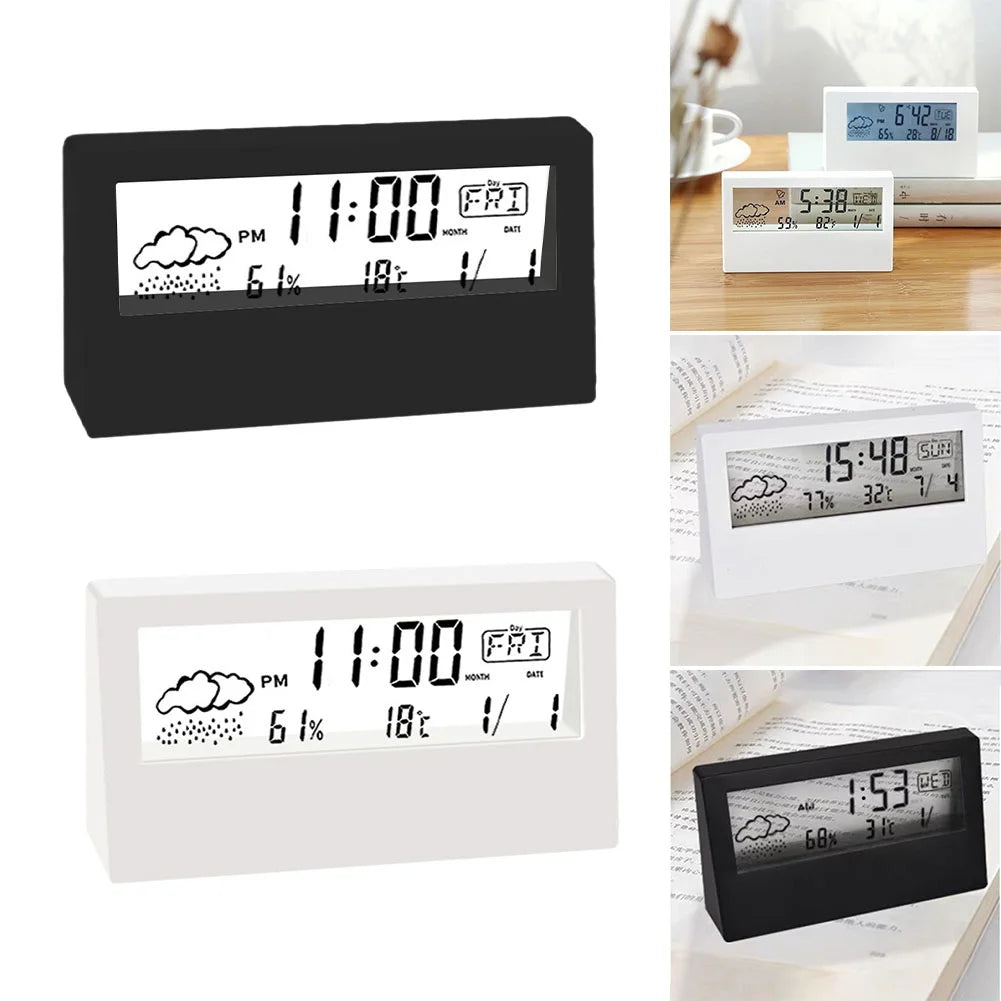 Thermo-Hygrometer Clock for Home Decor