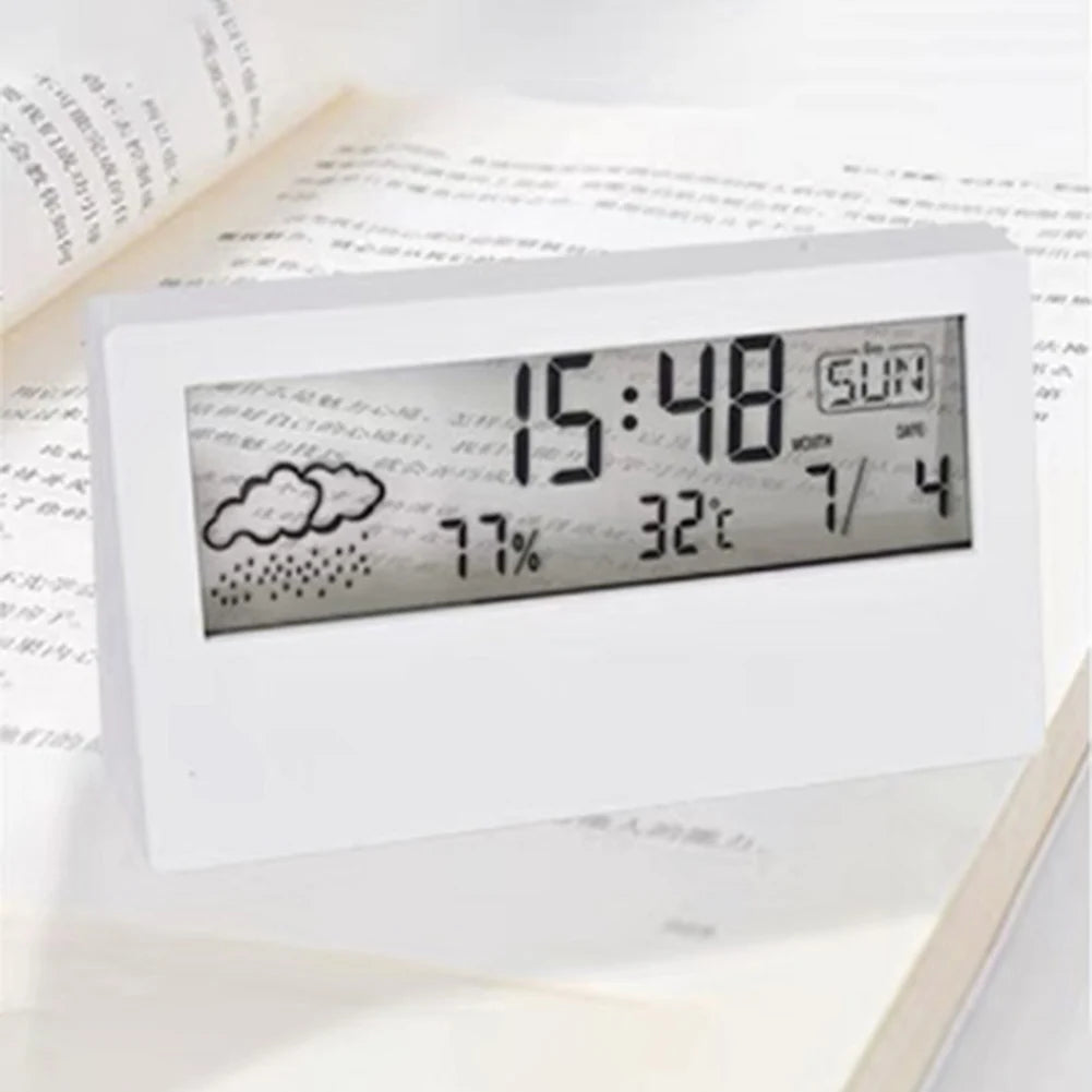 Thermo-Hygrometer Clock for Home Decor