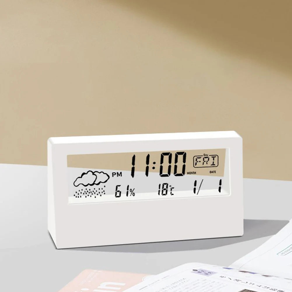 Thermo-Hygrometer Clock for Home Decor