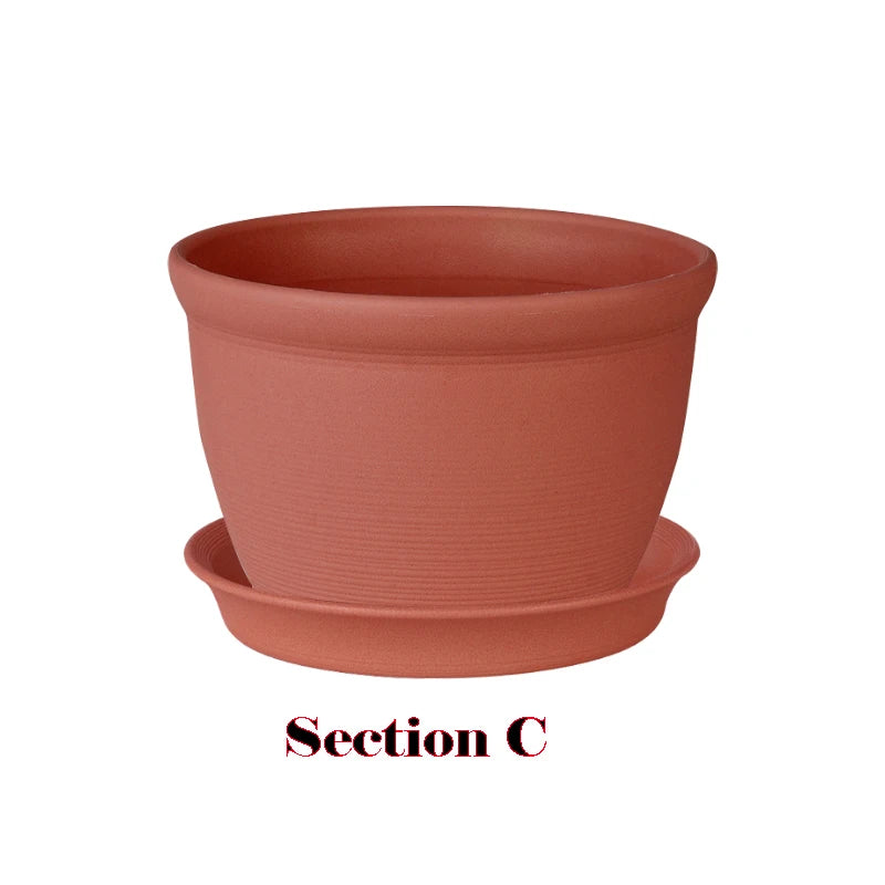 Thick Round Resin Plant Pot