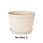 Thick Round Resin Plant Pot