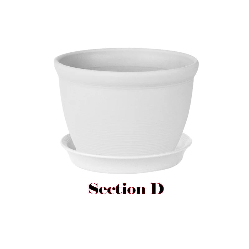 Thick Round Resin Plant Pot