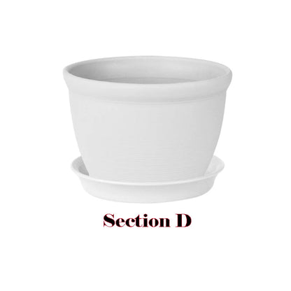 Thick Round Resin Plant Pot