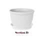 Thick Round Resin Plant Pot