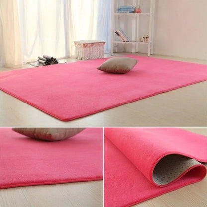 Thick Velvet Non-Slip Pink Rug