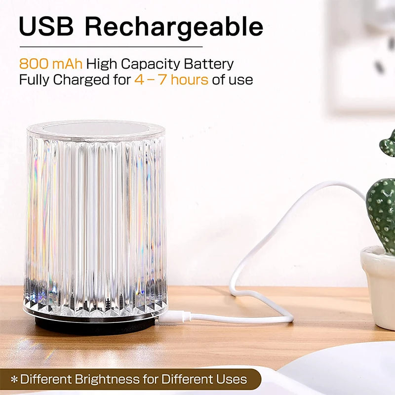 Three Colour LED Dimmable Table Lamp