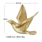 Three-Dimensional White Bird Wall Art