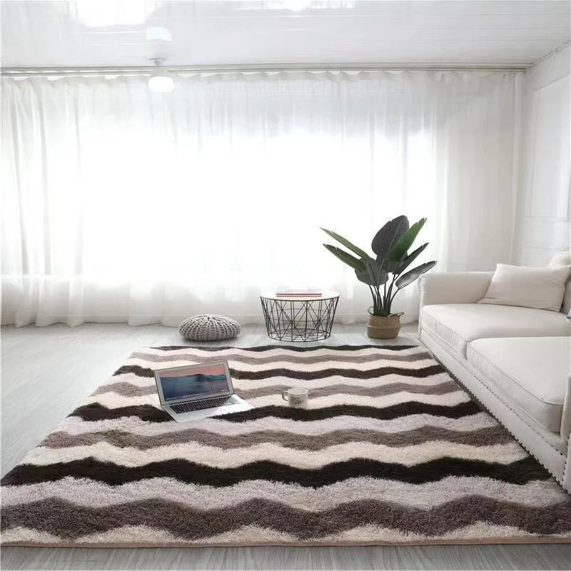 Tie-Dyed Silk Carpet for Home