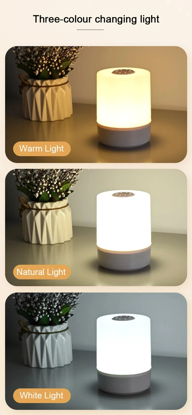 Touch Night Lamp with USB Charging