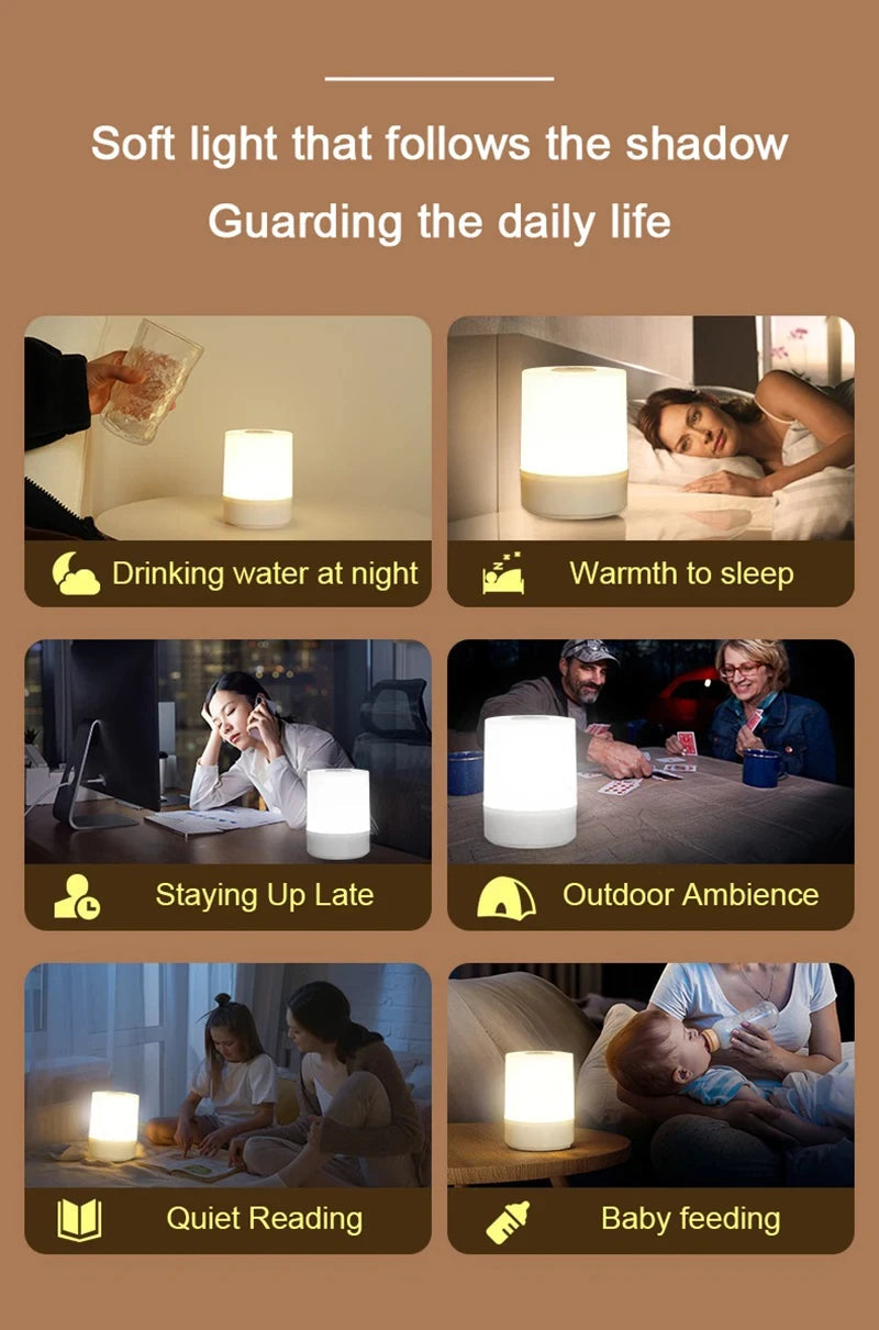 Touch Night Lamp with USB Charging