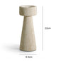 Travertine Marble Candle Holder Set