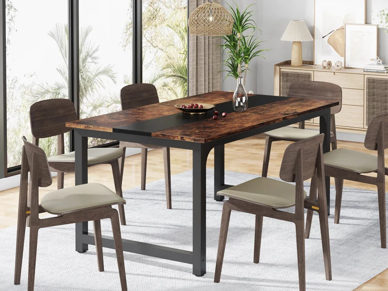 Tribesigns Modern 63" Wooden Dining Table