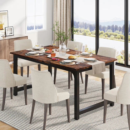 Tribesigns Modern 63" Wooden Dining Table