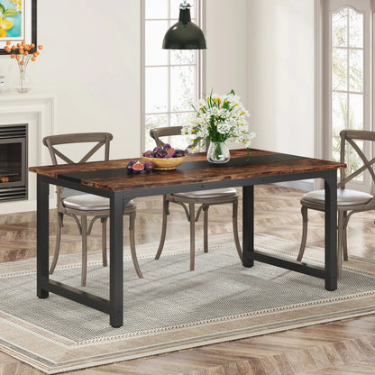 Tribesigns Modern 63" Wooden Dining Table