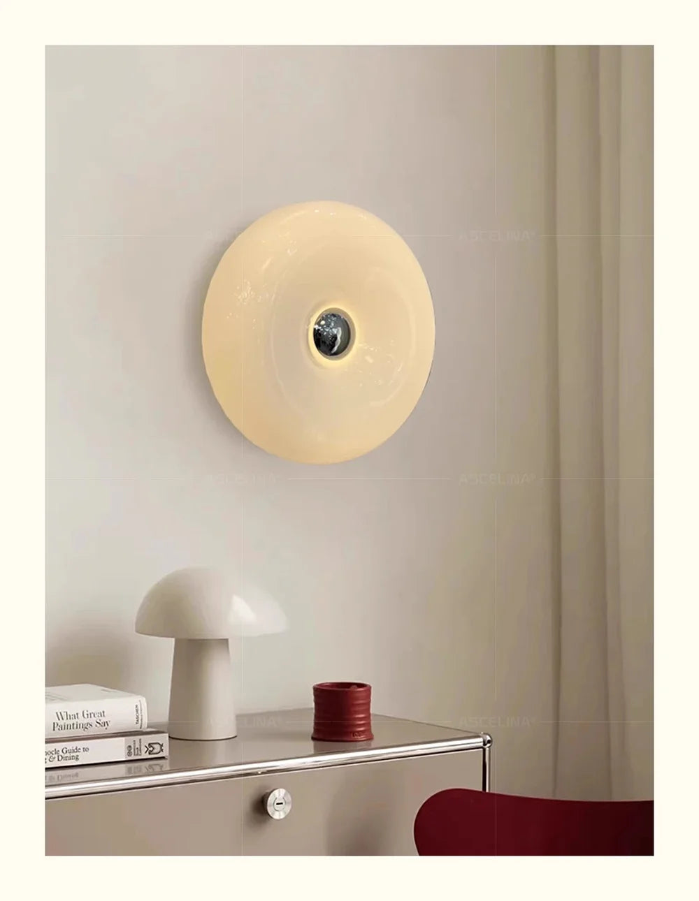 Tricolor French Glass Wall Lamp