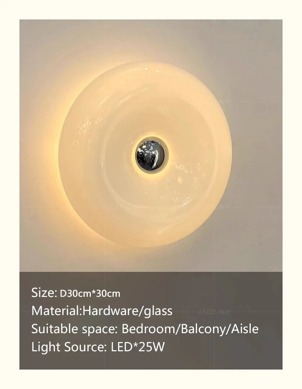 Tricolor French Glass Wall Lamp