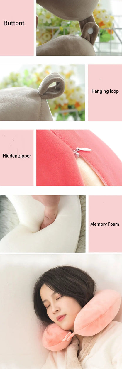 U-Shaped Soft Polyester Memory Pillow